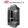 Ascenseur panoramique de pièce de machine avec la feuille peinte